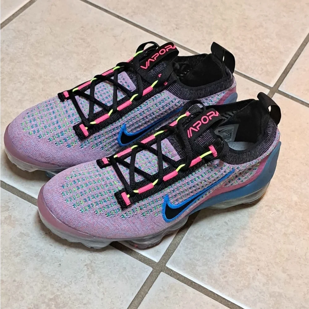 Nike Air Vapor Max 2021 Flyknit Nature Pink Blast - Women's size 5.5 - Picture 5 of 10